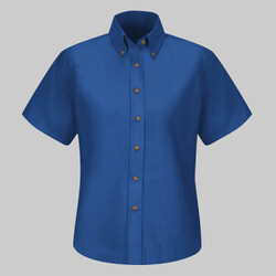 Women's Extended Sizes Poplin Dress Shirt