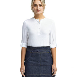 Four-Pocket Jeans Stitch Denim Waist Apron