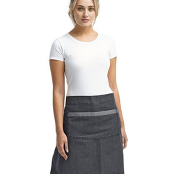 Domain Contrast Denim Waist Apron with Pocket
