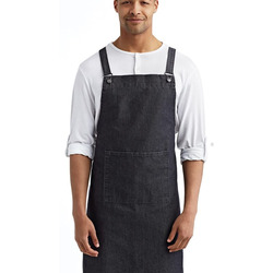 Cross Back Barista Apron with Pocket