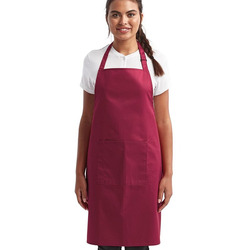 Recycled Bib Apron with Pocket