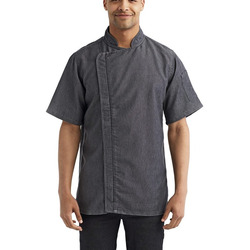 Zip-Close Short Sleeve Chef's Coat