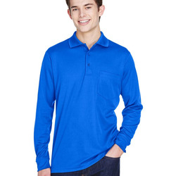 Pinnacle Performance Long Sleeve Piqué Polo with Pocket