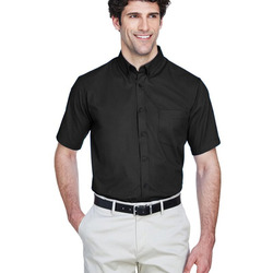Tall Optimum Short Sleeve Twill Dress Shirt