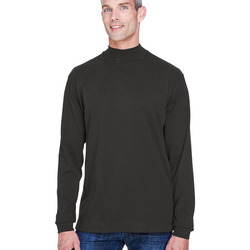 Sueded Jersey Mock Neck T-Shirt