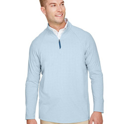 CrownLux Performance® Clubhouse Micro-Stripe Quarter-Zip Pullover