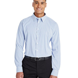 CrownLux Performance® Micro Windowpane Woven Dress Shirt