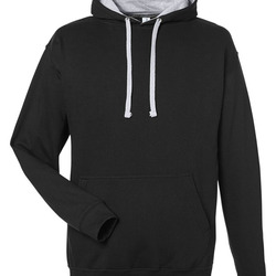 Midweight Varsity Contrast Hooded Sweatshirt