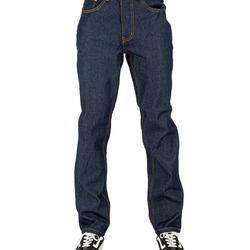 Raw Denim Straight-Leg Jean Pants