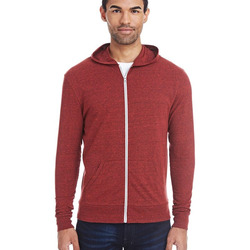 Triblend Full-Zip Light Hooded Sweatshirt
