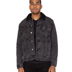 Sherpa-Lined Denim Jacket