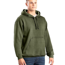 Heritage Zippered Pocket Hooded Pullover Sweatshirt