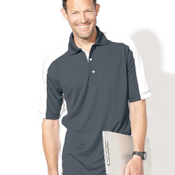 Colorblocked Moisture Free Mesh Polo