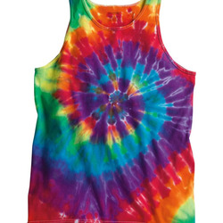 Multi-Color Spiral Tie-Dyed Tank Top