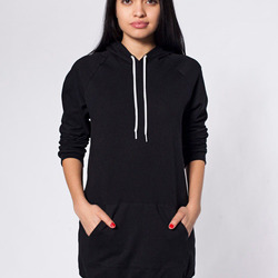 5398 California Fleece Pullover Raglan Hoody Dress