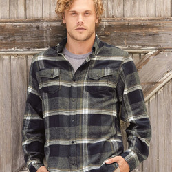 Snap Front Plaid Flannel Shirt