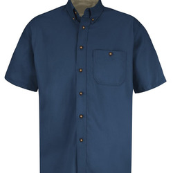 Short Sleeve 100% Cotton Dress Shirt