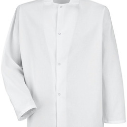 Gripper-Front Short Butcher Coat