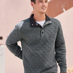 Quilted Snap Pullover