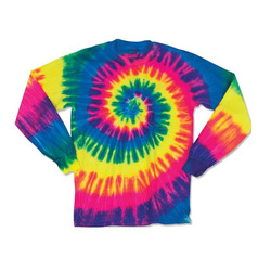 Youth Multi-Color Spiral Tie-Dyed Long Sleeve