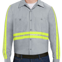 Industrial Enhanced-Visibility Long Sleeve Work Shirt