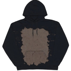 Essential Fleece Bleach Wash Hooded Sweatshirt