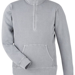 Pigment-Dyed Fleece Quarter-Zip Pullover